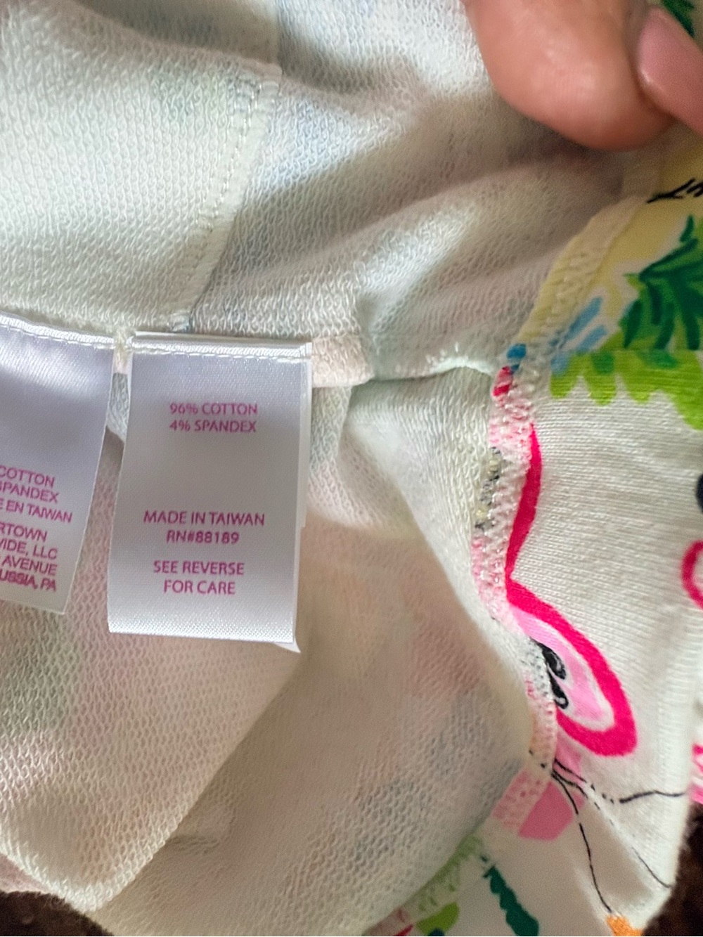 Lilly Pulitzer White Cotton terry Disney Print Lounge Shorts Multicolor size S - Picture 5 of 6